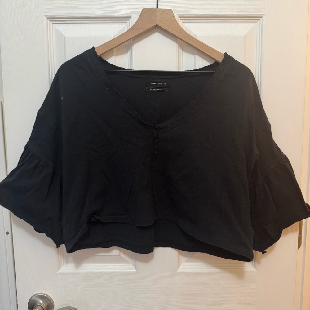 Urban Outfitters Black Cropped Top